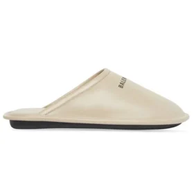 Hausschuhe aus Kalbsleder «Beige» 736288WB7212010