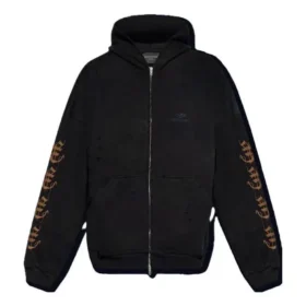 Heavy-Metal-Hoodie mit Reissverschluss «Schwarz» 744455TOVD81055