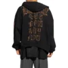 Heavy-Metal-Hoodie mit Reissverschluss «Schwarz» 744455TOVD81055