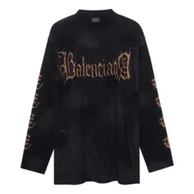 Heavy-Metal-Langarm-T-Shirt in Oversize-Passform «Black Faded» 739783TOVE11055