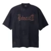 Heavy-Metal-T-Shirt, weite Passform «Black Faded» 744439TOVE11055