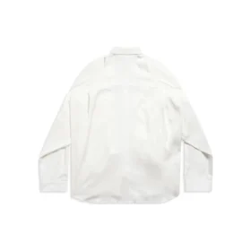 Hemd mit geknoteten Ärmeln, Oversize «White» 768553TPO359000