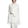 Hemd mit geknoteten Ärmeln, Oversize «White» 768553TPO359000