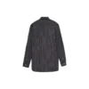 Hemd mit Nadelstreifen-Logo auf der Brust und Knöpfen «Black» 583989TGM041070