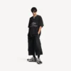 Herren-3b-Fussball-T-Shirt mit V-Ausschnitt, Oversize, in Schwarz/Anthrazit Herren-3b-Fussball-T-Shirt mit V-Ausschnitt, Oversize, in Schwarz/Anthrazit