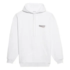 Herren Balenciaga Political Campaign Logo Weiss 600583TIV539040