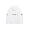 Herren Balenciaga x NASA FW21 Crossover-Logo Baumwolle Classic Kapuzenpullover, locker geschnitten, langärmelig, weiss 651799TKVD89040