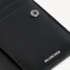 Herren-Brieftasche «Superbusy» im vertikalen Zweifach-Format in Schwarz
