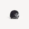 Herren-Cap «Cursive» in gewaschenem Schwarz Herren-Cap «Cursive» in gewaschenem Schwarz
