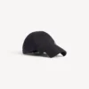Herren-Cap «Cursive» in gewaschenem Schwarz Herren-Cap «Cursive» in gewaschenem Schwarz