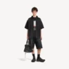 Herren-Denim-Hybrid-Kurzarmhemd «The Door» in Schwarz Herren-Denim-Hybrid-Kurzarmhemd «The Door» in Schwarz