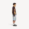 Herren-Denim-Shorts «Stay Press» in Bleach Light Blue