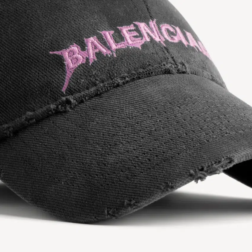 Herren-DIY-Balenciaga-Baseballkappe in Schwarz Herren-DIY-Balenciaga-Baseballkappe in Schwarz