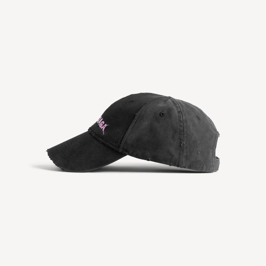 Herren-DIY-Balenciaga-Baseballkappe in Schwarz Herren-DIY-Balenciaga-Baseballkappe in Schwarz
