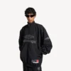 Herren-Fussball-Jacke 3b in Schwarz