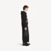 Herren-Hoodie «The Door» in Oversize-Passform mit Reissverschluss in Schwarz