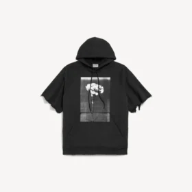 Herren-Hoodie «The Song of the Highest Tower» mit abgeschnittenen Ärmeln in Schwarz