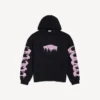 Herren-Hoodie «Wet Brush» in schwarzer Farbe mit mittlerer Passform