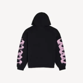 Herren-Hoodie «Wet Brush» in schwarzer Farbe mit mittlerer Passform