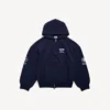 Herren-Hoodie «WFP» mit Reissverschluss in Regular-Passform, marineblau Herren-Hoodie «WFP» mit Reissverschluss in Regular-Passform, marineblau