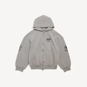 Herren-Hoodie «WFP Regular» mit Reissverschluss in Balenciaga-Grau