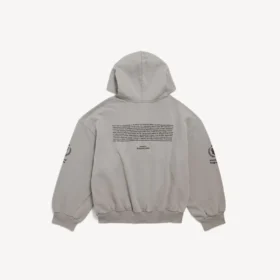 Herren-Hoodie «WFP Regular» mit Reissverschluss in Balenciaga-Grau