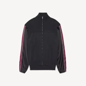 Herren-Hybrid-Pullover mit Reissverschluss in Dunkelgrau