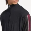 Herren-Hybrid-Pullover mit Reissverschluss in Dunkelgrau Herren-Hybrid-Pullover mit Reissverschluss in Dunkelgrau