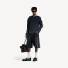 Herren-Jeansshorts aus Denim in Schwarz, bügelfrei Herren-Jeansshorts aus Denim in Schwarz, bügelfrei