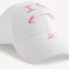 Herren-Kappe «i<3 u» in Weiss Herren-Kappe «i<3 u» in Weiss