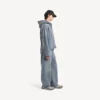 Herren-Kapuzenjacke aus Denim mit Stickerei in Dunkelblau Herren-Kapuzenjacke aus Denim mit Stickerei in Dunkelblau