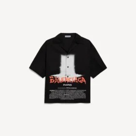 Herren-Kurzarmhemd «The Door» von Balenciaga in Schwarz