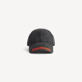 Herren-Logo-Cap in Schwarz