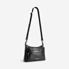Herren-Messenger-Tasche «Explorer» mit zwei Fächern in Schwarz
