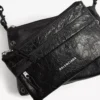 Herren-Messenger-Tasche «Explorer» mit zwei Fächern in Schwarz