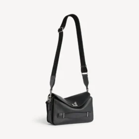 Herren-Messenger-Tasche «Le 7 Cube», klein, in Schwarz