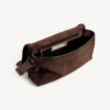 Herren-Messenger-Tasche «Le City» mit Klappe, klein, in Hell-Espresso
