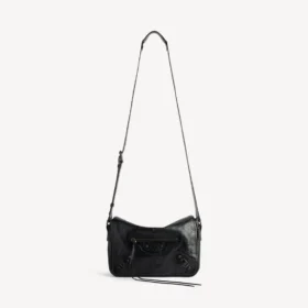 Herren-Messenger-Tasche «Le City» mit Klappe, klein, in Schwarz
