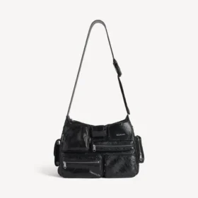 Herren-Messenger-Tasche «Superbusy» in Schwarz