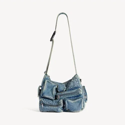 Herren-Messenger-Tasche «Superbusy» in Vintage-Blau Herren-Messenger-Tasche «Superbusy» in Vintage-Blau