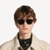 Herren-Pilot-Sonnenbrille für den Alltag in Hellgrau