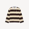 Herren-Poloshirts in Dunkelbraun/Beige