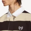 Herren-Poloshirts in Dunkelbraun/Beige