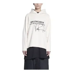 Herren-Pullover Balenciaga x RuPaul Crossover FW21 mit Alphabet-Print, cremeweiss 670946TLV569057