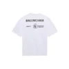 Herren-Pullover Balenciaga x WFP 1. Generation Crossover-Print-Logo, Rundhalsausschnitt, Kurzarm, Grau 612966THV841167