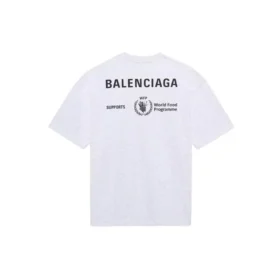 Herren-Pullover Balenciaga x WFP 1. Generation Crossover-Print-Logo, Rundhalsausschnitt, Kurzarm, Grau 612966THV841167
