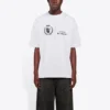Herren-Pullover Balenciaga x WFP 1. Generation Crossover-Print-Logo, Rundhalsausschnitt, Kurzarm, Grau 612966THV841167