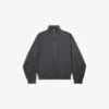 Herren-Pullover mit halbem Reissverschluss in Grau