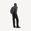 Herren-Pullover mit halbem Reissverschluss in Grau