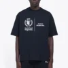 Herren-Pullover von Balenciaga x WFP, 1. Generation, Crossover-Logo-Print, Rundhalsausschnitt, kurze Ärmel, schwarz 612966THV841000